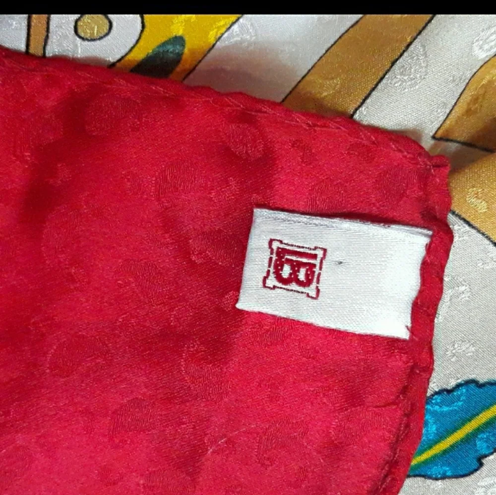 Laura Biagiotti silk scarf block floral animals